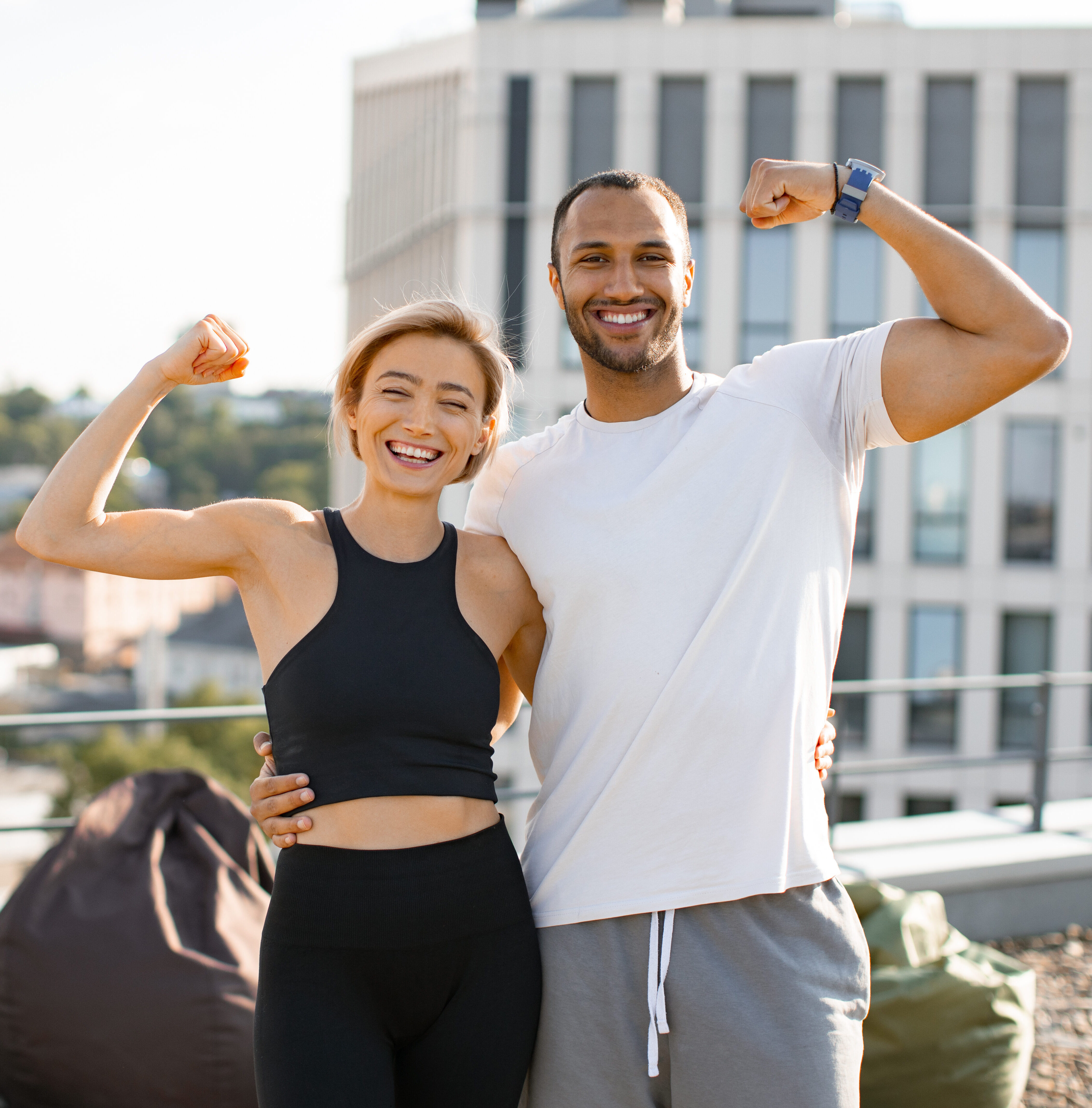 Healthy couple enjoying life